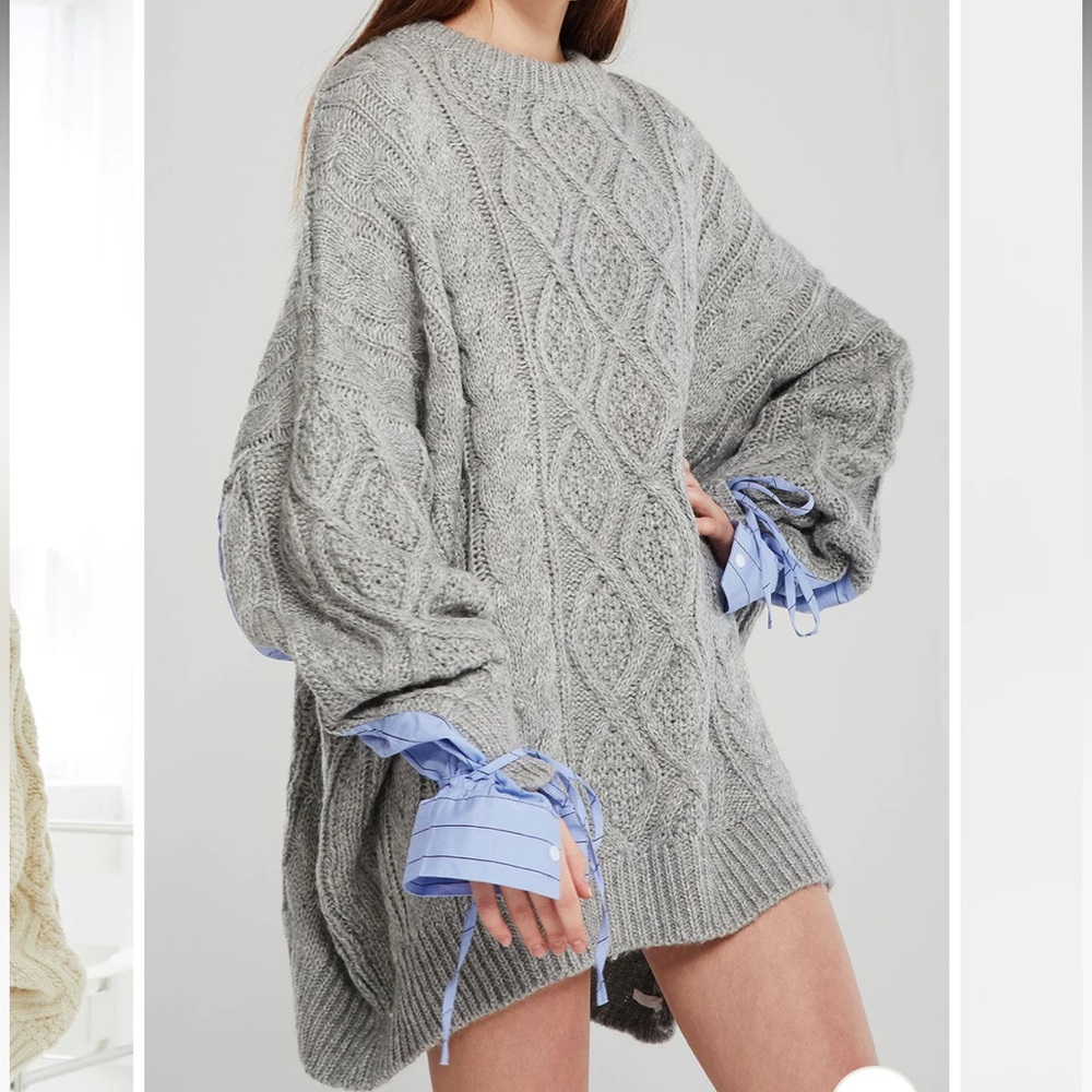 Storets Sadie Shirt Combo Knit Pullover